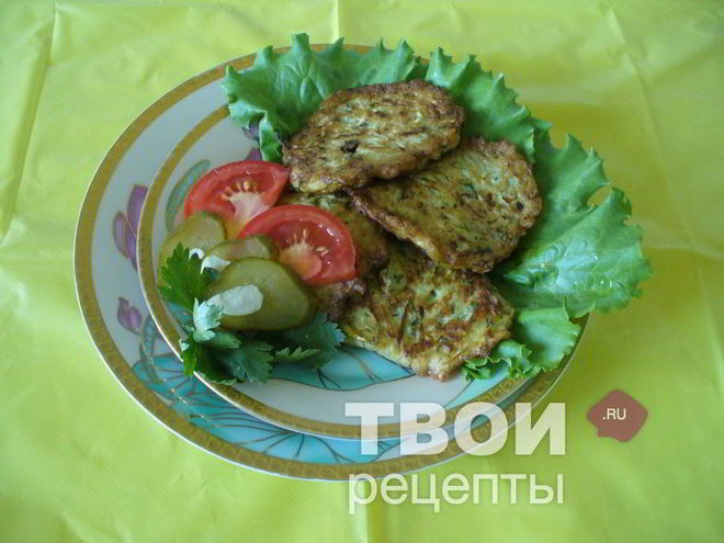 Рецепт оладий из кабачков