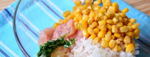 оладьи из курицы и кукурузы. Шаг 4