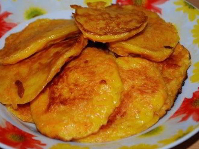 Рецепт оладий из моркови с овсянкой