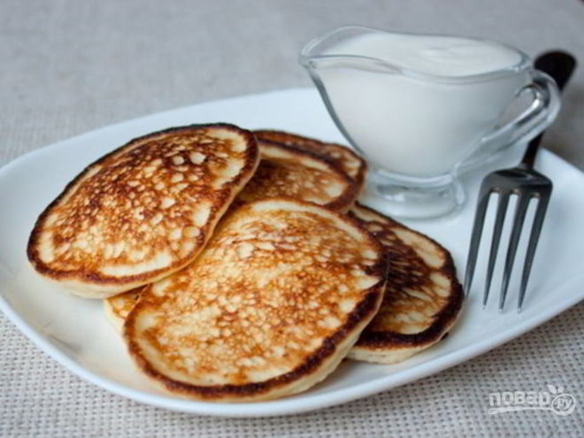 Рецепт оладий из ряженки