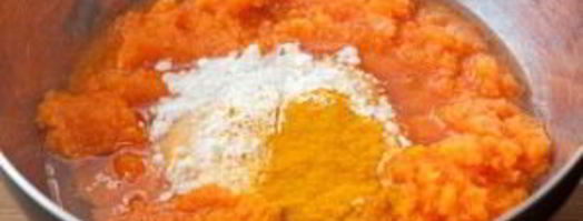 оладьи из тыквы с сыром. Шаг 2