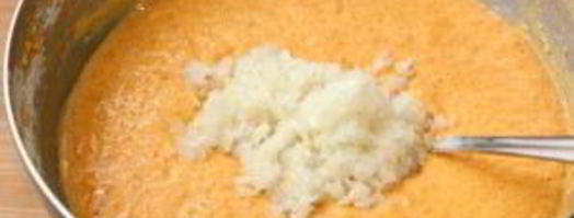 оладьи из тыквы с сыром. Шаг 4