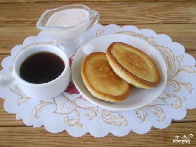 Рецепт оладий на кефире с яйцами