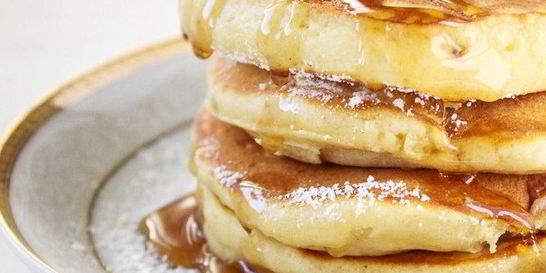 Оладьи на молоке и сметане