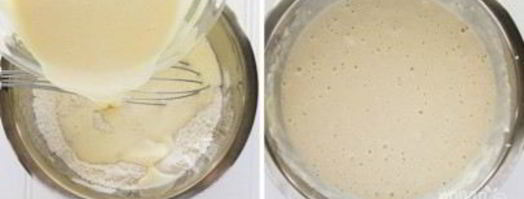 оладьи на молоке и сметане. Шаг 3