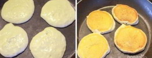 оладьи на молоке и сметане. Шаг 4