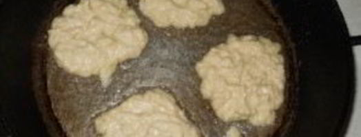 оладьи на воде с яблоками. Шаг 8