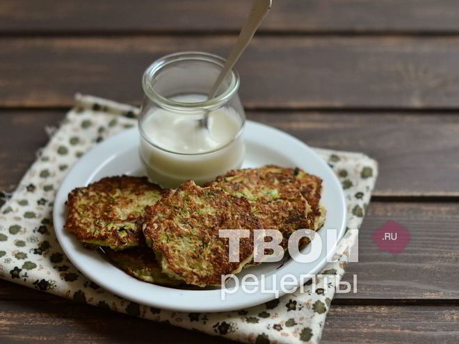 Рецепт оладий с кабачками и овсяными хлопьями