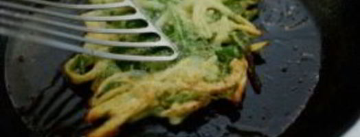 оладьи с картофелем и шпинатом. Шаг 6