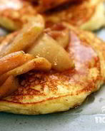 Оладьи с рикоттой и яблоками