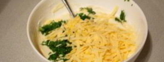 оладьи с сыром и зеленью. Шаг 3