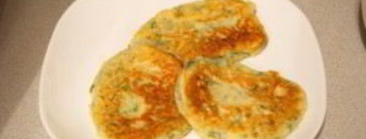 оладьи с сыром и зеленью. Шаг 4