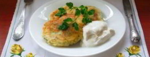 оладьи с сыром и зеленью. Шаг 5