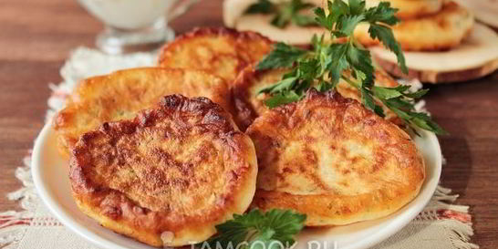 Оладьи с сыром на кефире