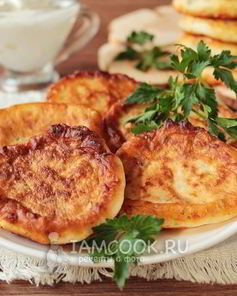 Оладьи с сыром на кефире