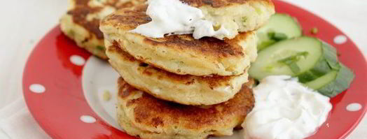 оладьи с творогом и черемшой. Шаг 5