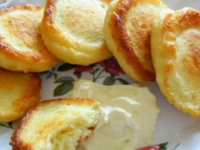 Рецепт оладий с творогом