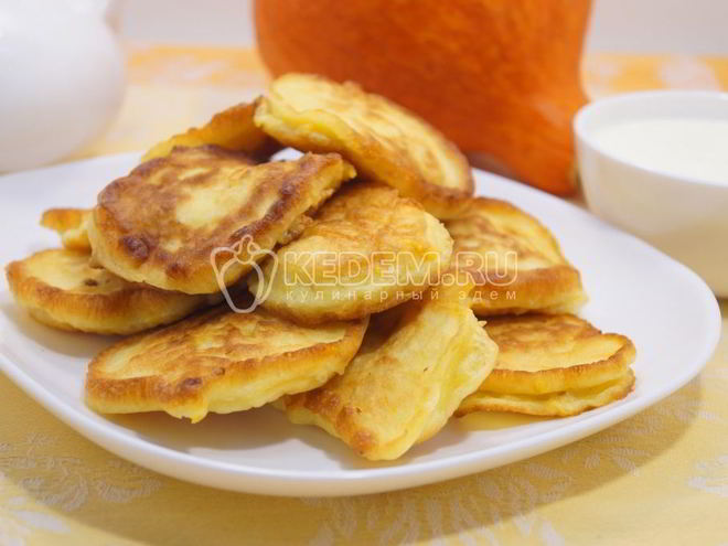 Рецепт оладий с тыквой вкусные