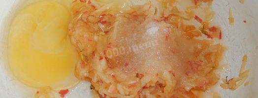 оладьи с яблоками на кефире. Шаг 4