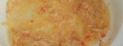 оладьи с яблоками на кефире. Шаг 5