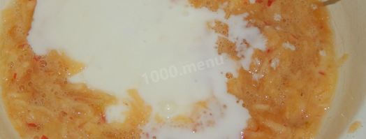 оладьи с яблоками на кефире. Шаг 6