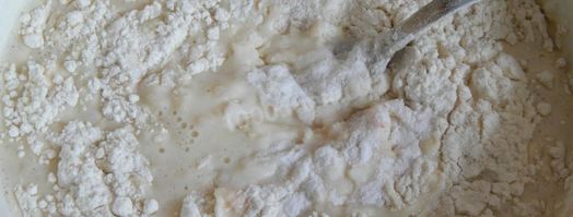 оладьи с яблоками на кефире. Шаг 7