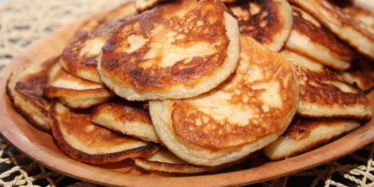 Оладьи с яблоками