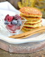 Оладьи с яблоком и кабачком