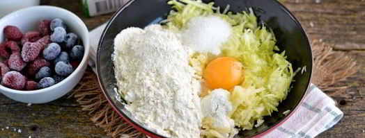 оладьи с яблоком и кабачком. Шаг 4