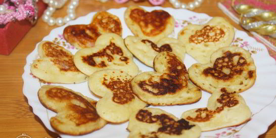 Оладьи-сердечки