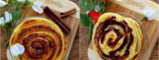 оладьи спиральки. Шаг 9