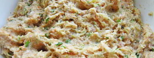 овощные оладьи с мясом. Шаг 4