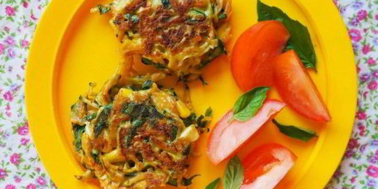 Овощные оладьи