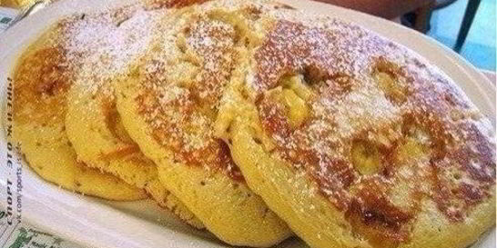 Овсяные оладьи с бананами