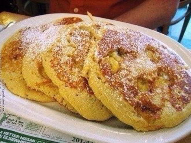 Рецепт овсяных оладий с бананами