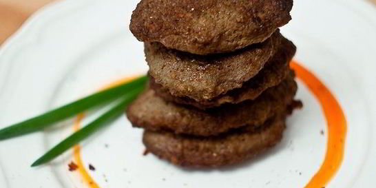 Печеночные оладьи без яиц