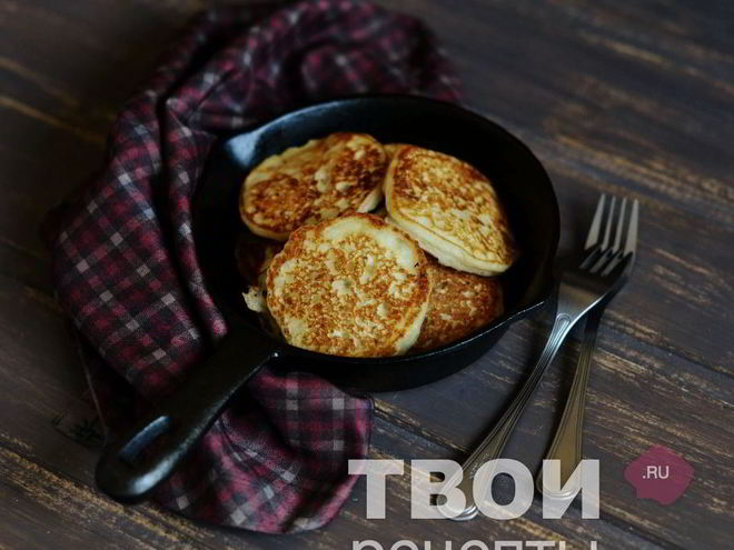 Рецепт постных яблочных оладий