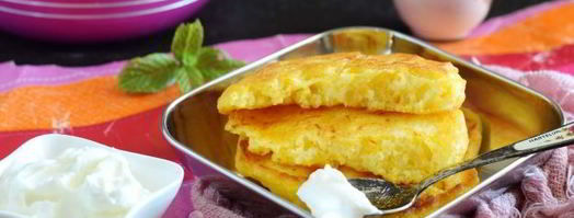 пышные оладьи с тыквой на кефире. Шаг 14