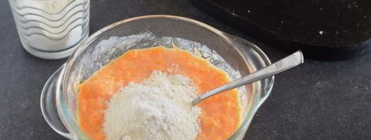 пышные оладьи с тыквой на кефире. Шаг 8