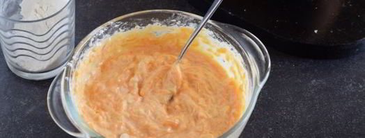 пышные оладьи с тыквой на кефире. Шаг 9