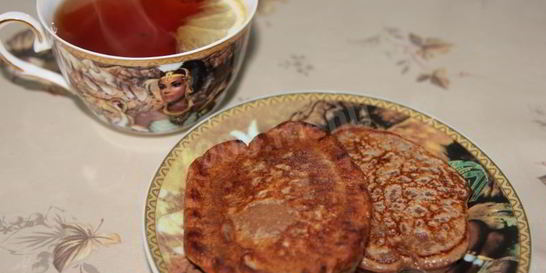 Шоколадные оладьи на кефире