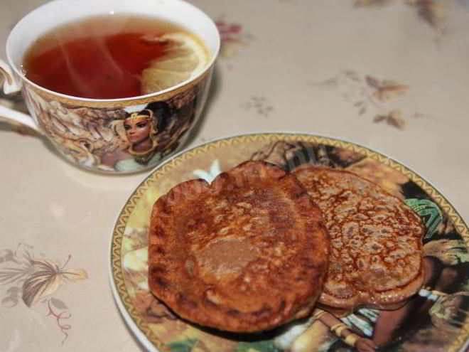 Рецепт шоколадных оладий на кефире