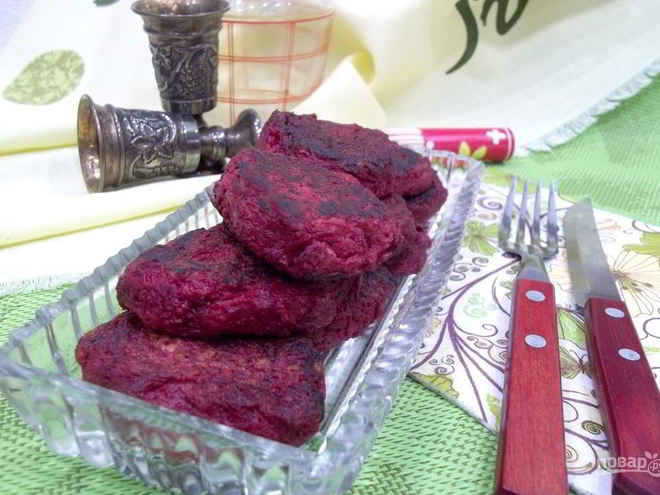 Рецепт свекольных оладий