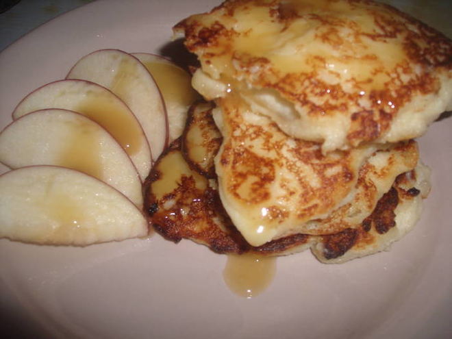 Рецепт творожно-грушевых оладушки