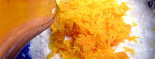 тыквенные оладьи на твороге. Шаг 5