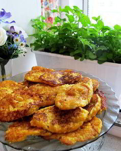 Тыквенные оладьи с пшенкой