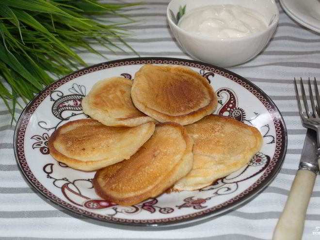 Рецепт вкусных оладий на кефире
