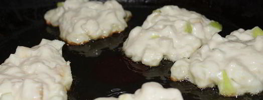 яблочные дрожжевые оладьи. Шаг 4