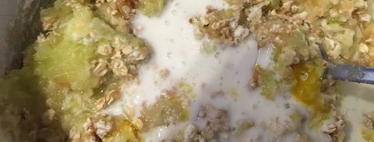 яблочные оладьи с кабачком. Шаг 5