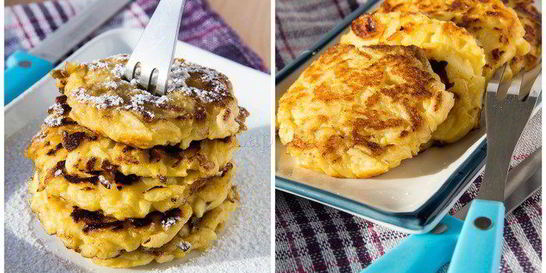 Яблочные оладьи